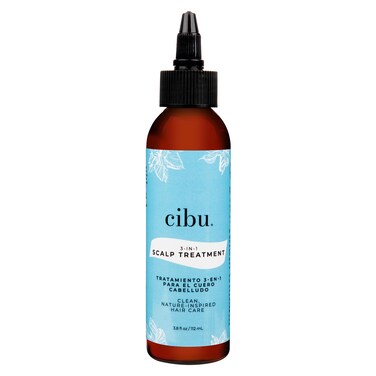 Cibu 3-in-1 Scalp Treatment - Soothing Peppermint Herbal Rinse - Advanced Care Hair and Exfoliating Scalp Treatment - 3.8oz