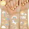 xo, Fetti Rainbow Temporary Tattoos - 46 Glitter Styles   Unicorn Birthday Party Supplies, Oh Happy Day Baby Shower, Magical Party Favors