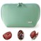 KUSSHI Neoprene Makeup Bag - Washable Makeup Bag for Stress Free Travel (Sage/Coral Rose)