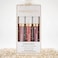 Mirabella 3 Pack Lip Gloss Trio - Highly Pigmented Shimmer Lip Gloss Non Sticky with Hydrating Medical Grade Lanolin for Chapped Lips, Lip Gloss for Women Set of 3 Shades