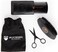 Starter Grooming Kit - Includes Travel Bag, Wooden Comb with Pouch, Bristle Brush, and Mustache Scissors