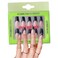 PaintLab Press-On Nails Manicure Kit, Black Swan, 30-Piece Set, Long-Lasting Fake Nails with Glue, File, Prep Pad &amp; Cuticle Stick