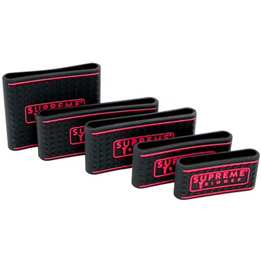 Supreme Trimmer SGR55 Professional Barber Grippers   5 Piece Non-Slip Clipper Grips, Barber Sleeve for Hair Clipper   Black