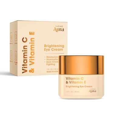 Vitamin C &amp; E Eye Cream - Dermatologist Tested Korean Under Eye Treatment for Dark Circles &amp; Puffiness - Advanced Formula for Deep Hydration, Brighter Eyes &amp; Anti-Aging Care - 1.67 fl oz