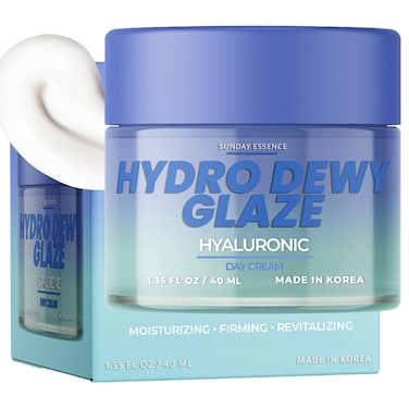 Hyaluronic Acid Day Cream - Dermatologist Tested, Anti-Aging, Korean Skin Care, Hydrates &amp; Smooths Dry Skin, Improves Texture &amp; Elasticity - Clean Beauty, Vegan, Non-GMO - 1 Pack