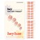 Semi Cured Gel Nail Strips   Sun Cured Gel Nail Wraps No LED Lamp Needed Easy Apply &amp; Remove   Includes 28 strips, 1 Prep Pad, 1 Nail File &amp; 1 Wooden Stick - Hey, You Off Today?