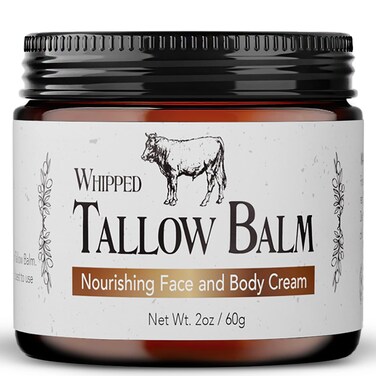 Beef Tallow for Skin   100% Grass Fed Handmade Tallow Face Moisturizer   Face &amp; Body   Whipped Moisturizer   100% Natural Tallow Balm   No Parabens   Sensitive &amp; Dry Skin, Eczema, Psoriasis