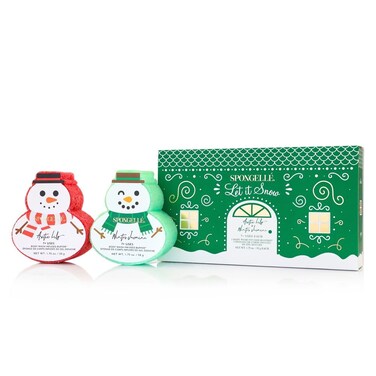 Spongell&eacute; Snowpeople Gift Set Body Wash Infused Buffers, Let It Snow