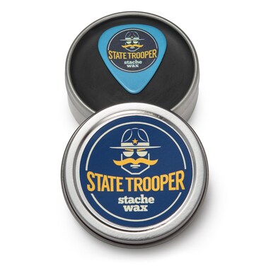Mustache Wax - Light Black - Medium Hold - Light Citrus Scent - One Ounce Tin