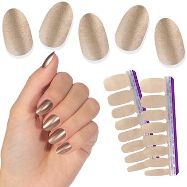 Stay Golden - Color Street Nail Strips, Gold (FMS132)