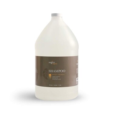 Zogics Organics Shampoo &ndash; Organic Shampoo for Women and Men, Hydrating Hair Shampoo with Natural Ingredients like Aloe Vera, Avocado, and Calendula Oil (Honey Coconut Scent, 1 Gallon)