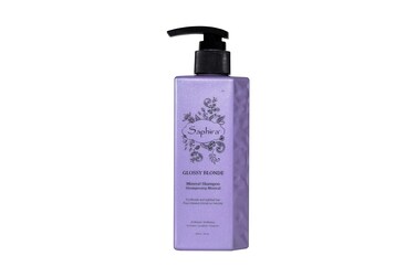Saphira Glossy Blonde Shampoo for Natural, Bleached, and Color-Treated Blonde Hair, Sulfate-Free, Paraben-Free, Heals, Cleanses, Replenishes and Hydrates Blonde Hair
