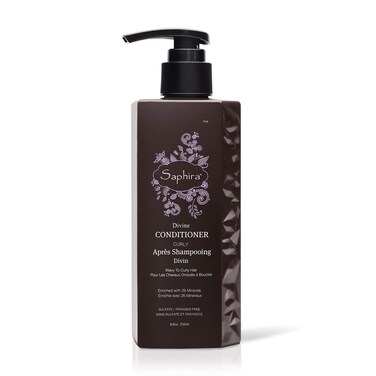 Saphira Divine Curly Conditioner, Sulfate-Free, Paraben-Free, Hydrates, Defines and Softens Curly, Wavy, Multi-Textured, Thick Hair