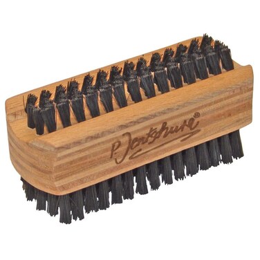 Dr. Jentschura Nail Brush Hand &amp; Foot Brush for Cleaning Fingernail and Toenail - 100% Natural Wood and Wild Boar bristles on Both Sides Nail Scrubber Tool for Men and Woman