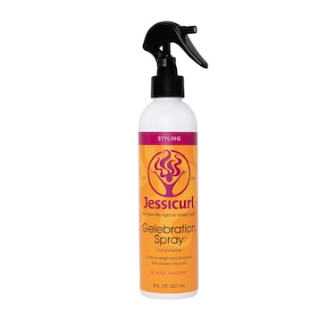 Jessicurl, Gelebration Spray, Island Fantasy, 8 Fl oz. Curl Enhancer for Fine Hair with Flaxseed Extract, Curl Styler for Wavy Hair, Curly Hair Products