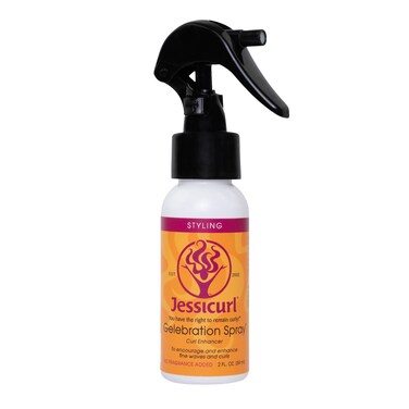 Jessicurl, Gelebration Spray, No Fragrance Added, 2 Fl oz. Curl Enhancer for Fine Hair with Flaxseed Extract, Curl Styler for Wavy Hair, Curly Hair Products