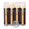 Earth's Daughter USDA Organic Lip Balm 4-Pack Citrus Flavor - Beeswax, Coconut Oil, Vitamin E - Best Lip Repair Chapstick for Dry Cracked Lips.