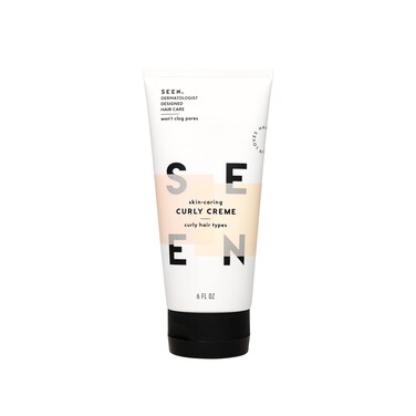 SEEN Curly Creme - Scented - Non-Comedogenic &amp; Sulfate-Free Curl Defining Styling Hair Cream- Reduces Frizz- Heat Protectant- Safe for Sensitive Skin