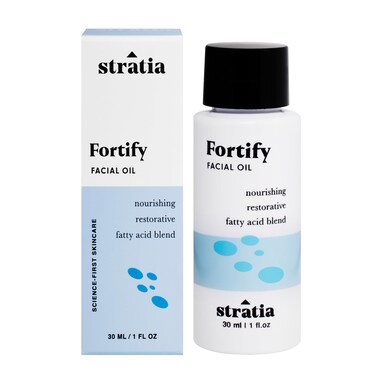 Stratia Fortify - Restorative Facial Oil with Omega Fatty Acids Blend, Nourishing &amp; Non-Greasy for Dry, Combo &amp; Sensitive Skin, 1 Fl Oz