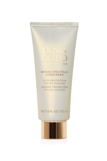 OLIVIA QUIDO Clinical Skincare Broad Spectrum Sunscreen SPF 50 with Lilac Stem Cell   Anti-Aging Skin Protection From UVA and UVB Rays   Water-Resistant Indoor and Outdoor Sunscreen with Matte Finish