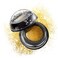 Skingasm All Over Glitter Balm - The Sexiest Sparkle - Glitter for Your Lips, Eyes, Face, Body &amp; Hair - Cruelty- Free- Glitter Eyeshadow - Vegan Makeup -Leave The Lights On (Gold)
