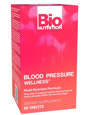 Bio Nutrition Blood Pressure Wellness 60 Tablets   Multi-Nutrient Formula   Vitamin D   400mg Calcium   Magnesium   30 Servings per Bottle