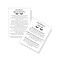 Lash Extension Aftercare Instruction Cards for Clients   Post Card Size 4.25 x 5.5&rdquo; inches   30 pack   Minimalist Black and White for Lash Artist Techs Client Business Cards