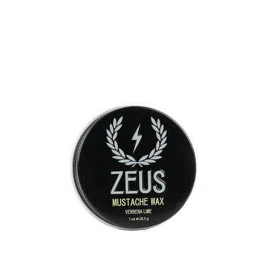 ZEUS Mustache Wax - Natural Shine, Moisturizing, Conditioning &amp; Styling Mustache Wax, Light-Medium Hold &ndash; MADE IN USA