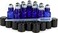 Vivaplex, 12, Cobalt Blue, 3 ml Glass Roll-on Bottles with Stainless Steel Roller Balls - Dropper included &hellip;