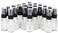 Vivaplex, 24, Clear, 15 ml (1/2 oz) Glass Bottles, with Black Fine Mist Sprayer's