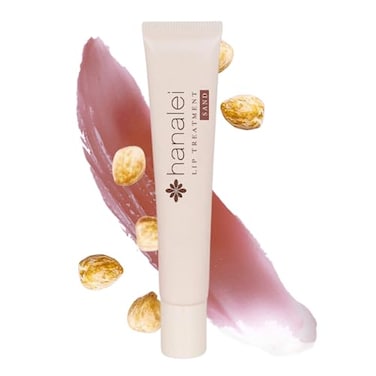 Hanalei Lip Treatment for Dry, Chapped Lips &ndash; Intensive Overnight Moisturizer with Kukui Oil, Shea Butter &amp; Grapeseed Oil &ndash; Hydrating Balm for Healing Cracks &ndash; Natural Nude Tint, 15g &ndash; Cruelty-Free