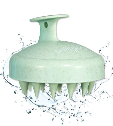Scalp and Head Massager Shampoo Brush for Hair Growth, Dandruff and Dry Scalp (Green)