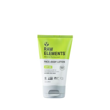 Raw Elements Face and Body All-Natural Mineral Sunscreen, Travel Size 1oz (1-Pack)
