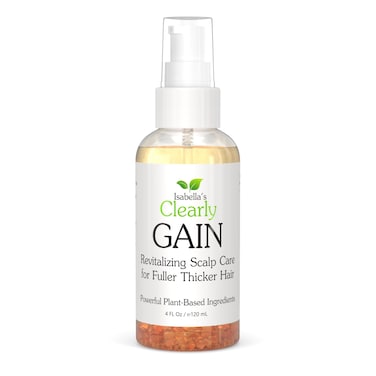 Clearly GAIN, Hair Growth Oil and Thickening Scalp Treatment for Men and Women   Natural Herbal Serum with Castor, Jojoba, Clary Sage, Rosemary, Nettle for Hair Loss, Alopecia, Thinning Hair