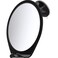 HONEYBULL Shower Mirror Fogless for Shaving - with Suction, Razor Holder for Shower &amp; Swivel, Small Mirror, Shower Accessories, Bathroom Mirror, Bathroom Accessories, Holds Razors (Black)