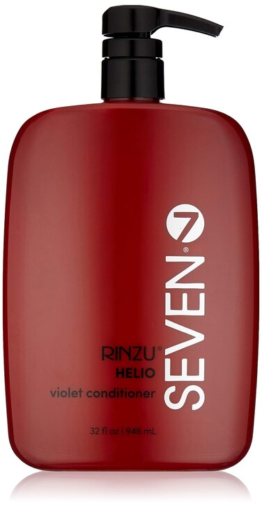 SEVEN Hair Care Rinzu Helio Violet Conditioner for Women &amp; Men with Aragan Oil, Purple Conditioner for Blonde Hair &amp; Brassiness, Sulfate + Paraben Free, Cruelty Free, Made in USA