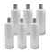 Pinnacle Mercantile 6-Pack Plastic Squeeze Bottles Flip Top 8 oz Refillable Travel Shampoo Soap Lotion Conditioner Made in USA