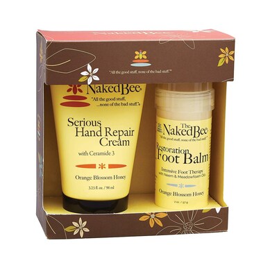 The Naked Bee Orange Blossom Honey Serious Restoration For Hands &amp; Feet Gift Set