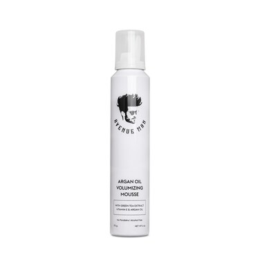 Avenue Man Argan Oil Mousse - Thickening &amp; Volumizing Mousse for Men - Strong Hold, Frizz Control &amp; Humidity Resistance - Herbal-Infused Mens Hair Mousse - Long-Lasting Hair Mousse for Men (6.0 oz)