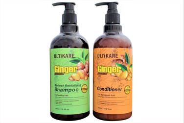 Ginger Shampoo and Conditioner Essence Hair Loss and Anti Dandruff Treatment Bonus Pack 2 x 16 fl. oz.