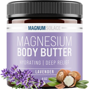 Magnesium Body Butter for Women &amp; Men &ndash; Lightly Scented with Lavender