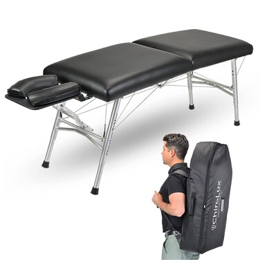 ChiroLux Classic Chiropractic Table   Professional-Grade Stability Table   Perfect for Sport Chiropractor   Lightweight and Simple Setup   MagLock Technology  Trusted by Olympics&hellip;