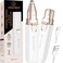 VOGCREST Hair Trimmer, 2 in 1 Facial Hair Remover &amp; Eyebrow Trimmer for Women - Rechargeable, Portable, LED Light (White)