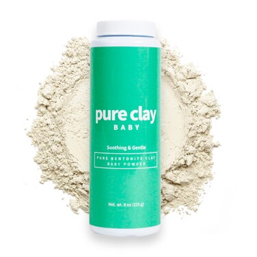 All Natural Mens Anti Chafing Powder, Deep Mined Calcium Bentonite Clay Powder, Body, Groin, Arm Pit, Foot, Anti Chafe Powder, Paraben Free, Talc Free, Food Grade Organic, 8 oz