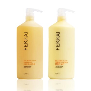 FEKKAI Full Blown Volume Shampoo (1 Liter) + Conditioner (1 Liter) - Adds Lift &amp; Body for Lasting Volume For Fine or Flat Hair - Vegan, Cruelty-Free