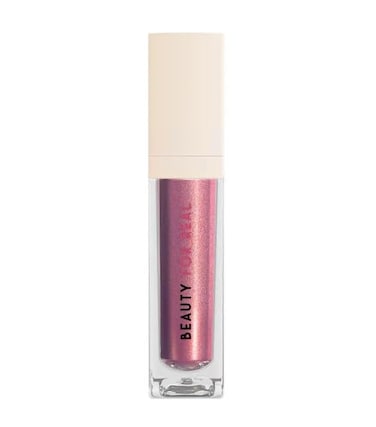 Beauty For Real Level Up Multi-Dimensional Liquid Eyeshadow, Twilight - Soft Burgundy with a Sprinkle of Pink Shimmer - Creaseless, Long-Wear Formula - Cruelty Free &amp; Paraben Free - 0.135 fl oz