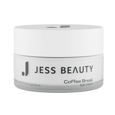 JESS BEAUTY   Coffee Break Eye Cream with 1% Caffeine, Squalane and Panthenol I Beauty and Self Care - Korean Beauty Eye Contour 0.5 fl. oz
