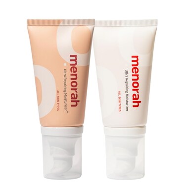 menorah skincare - Ultra Repairing Moisturizer Set, Rich+Lightweight Texture, for Face, Hands, Heels, Elbows Healing, Fast Absorbing Hydration, Relieve itchiness, Meadowfoam Seed Oil, Vitamin E, B3