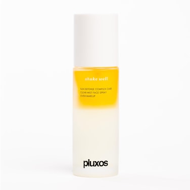PLUXOS 47   SUNSCREEN + SKINCARE SPF 47 FACE MIST SPRAY (Vanilla)   SUN DEFENSE COMPLEX CARE   Apply Over Makeup, Broad Spectrum, Clear, Light, Vegan, Hydrate, Fight Acne, Anti-Aging, Cell Repair