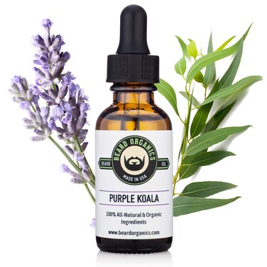 Beard Organics Purple Koala Beard Oil   Eucalyptus &amp; Lavender